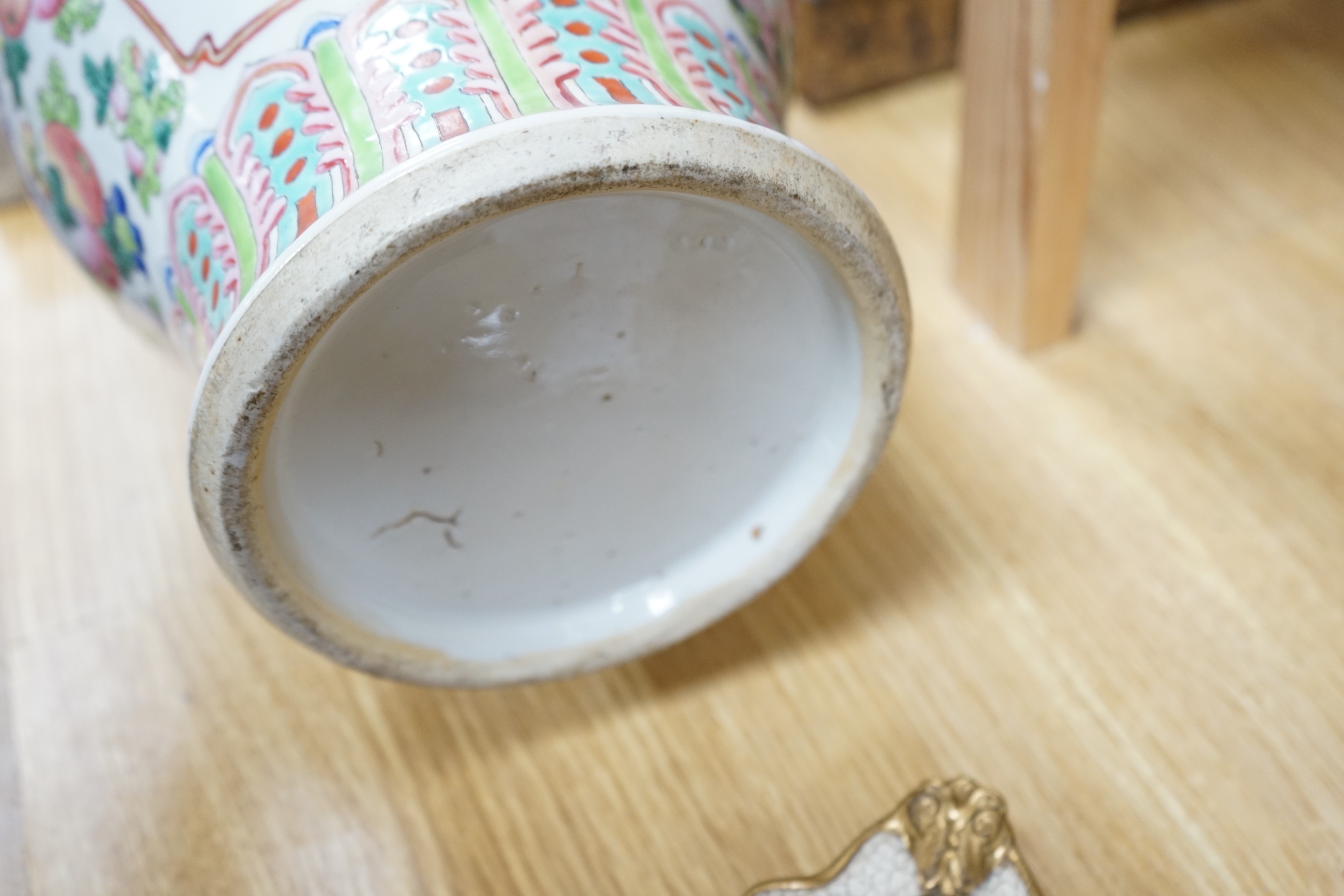 A 19th century Chinese famille rose vase, 42cm